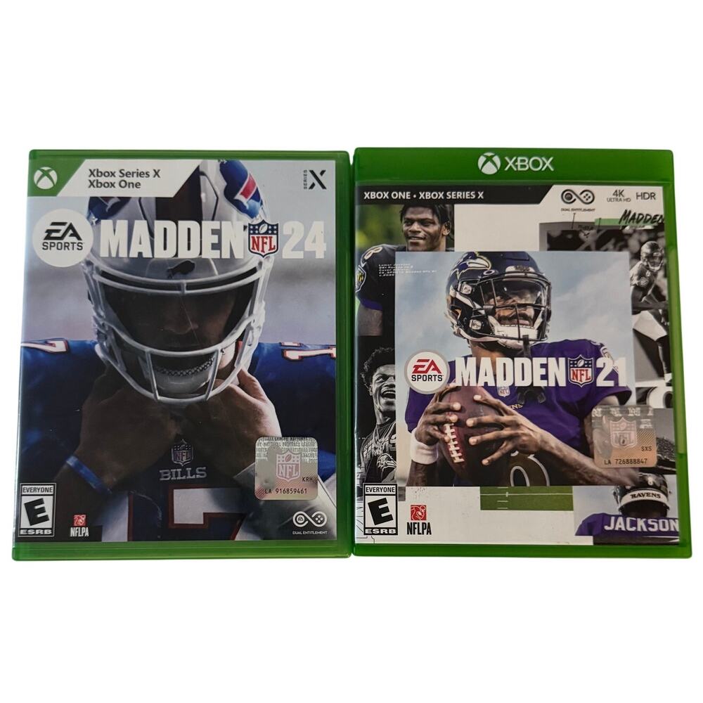 XBOX Series X Xbox 1 Madden24 and Madden21 Football Video Game‎ Sport Gamer